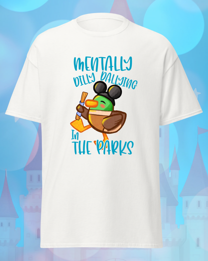 Mentally Dilly-Dallying in the Parks – Custom Disney-Inspired Fan Tee