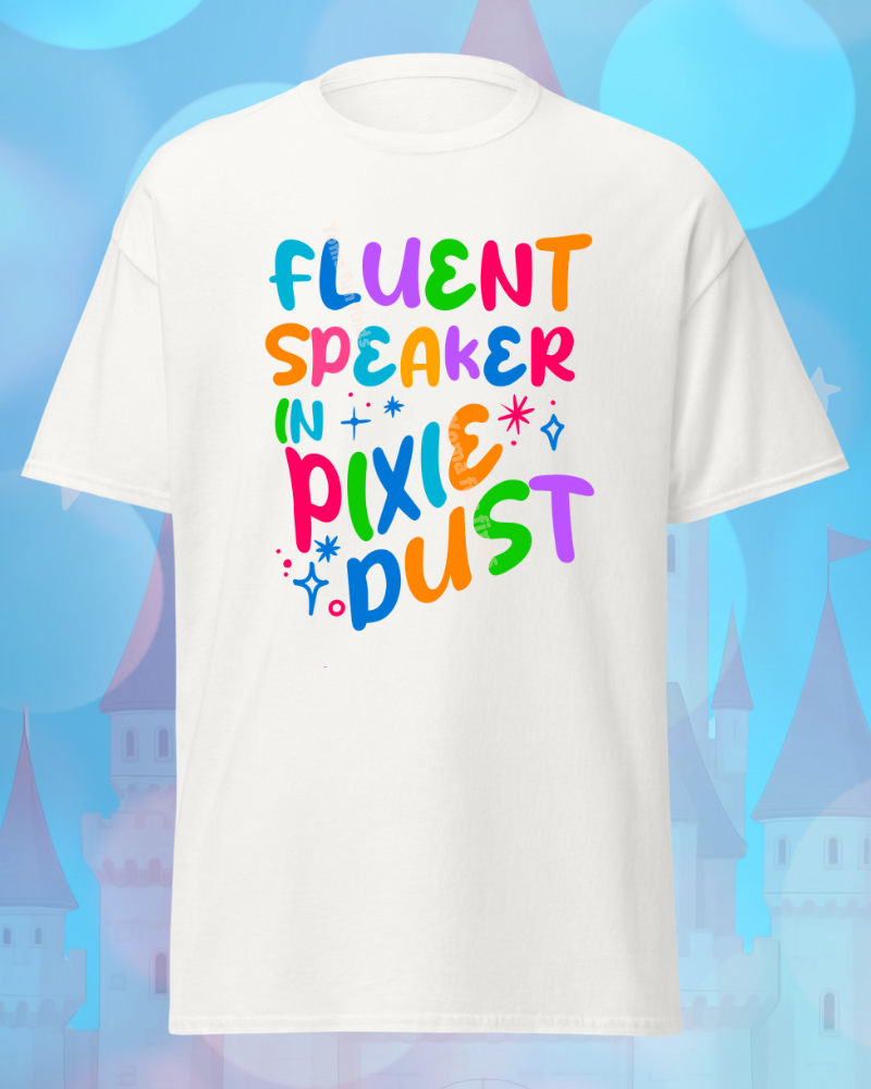 Fluent Speaker in Pixie Dust Graphic Tee | Magical Theme Park Shirt