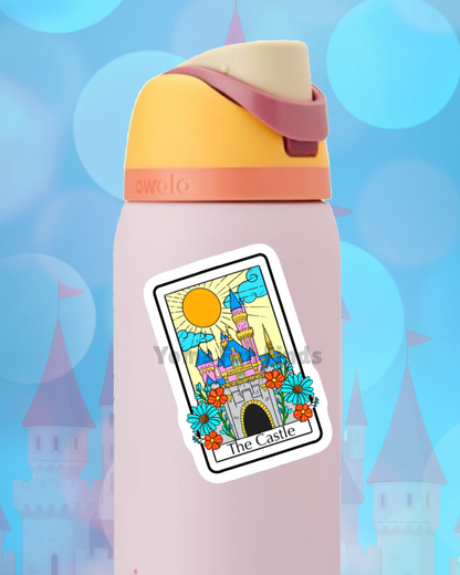 The Castle Tarot Card Sticker | Waterproof Theme Park Vinyl Decal