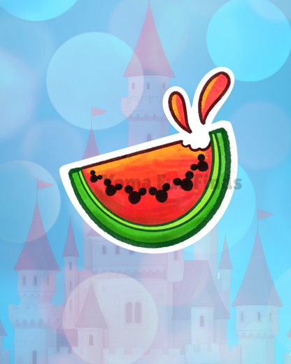 Magical Summer Watermelon Sticker | Waterproof Theme Park Snack Decal