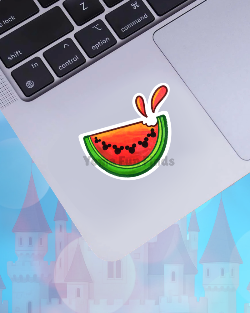 Magical Summer Watermelon Sticker | Waterproof Theme Park Snack Decal