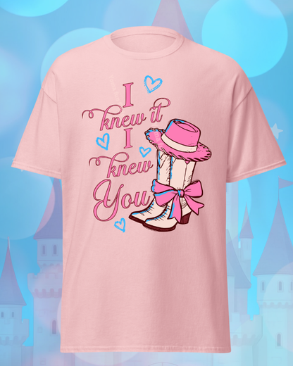 "I Knew It. I Knew You." Western Cowgirl Graphic Tee | Pastel Country Aesthetic Shirt