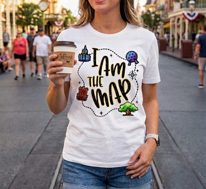 I Am The Map – Park Explorer Disney-Inspired Fan Tee