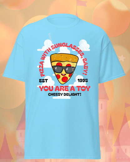 Pizza With Sunglasses Shirt, Pizza Toy Graphic Tee